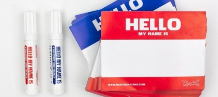 PRODUKT NEWS - Montana &amp;quot;Hello my name is..&amp;quot; Sticker + Marker
